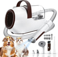 Ozumek dog grooming vacuum kit front view with all six tools displayed