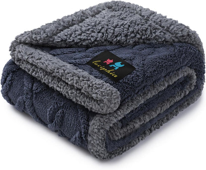 Luciphia Waterproof Pet Blanket, Liquid Pee Proof Dog Blankets for Sofa Bed Couch, Reversible Sherpa Fleece Furniture Protector Cover for Small Medium Large Dogs Cats,Khaki Small40" x 28" - Image 12