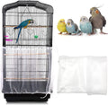 Daoeny Universal Bird Cage Cover front view showing white mesh skirt