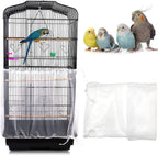 Daoeny Universal Bird Cage Cover front view showing white mesh skirt