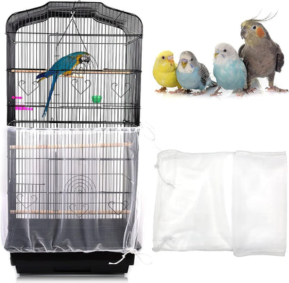 Daoeny Universal Bird Cage Cover front view on cage