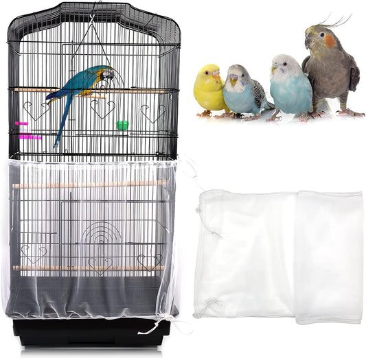 Daoeny Universal Bird Cage Cover front view on cage