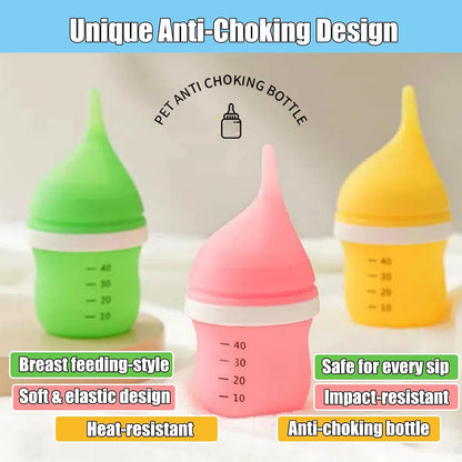 Wide base easy to clean small pet formula milk feeder