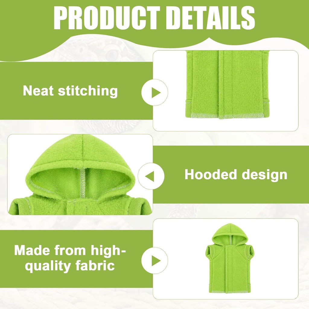 Husoiuy soft fleece sweatshirt for small pet lizards side view