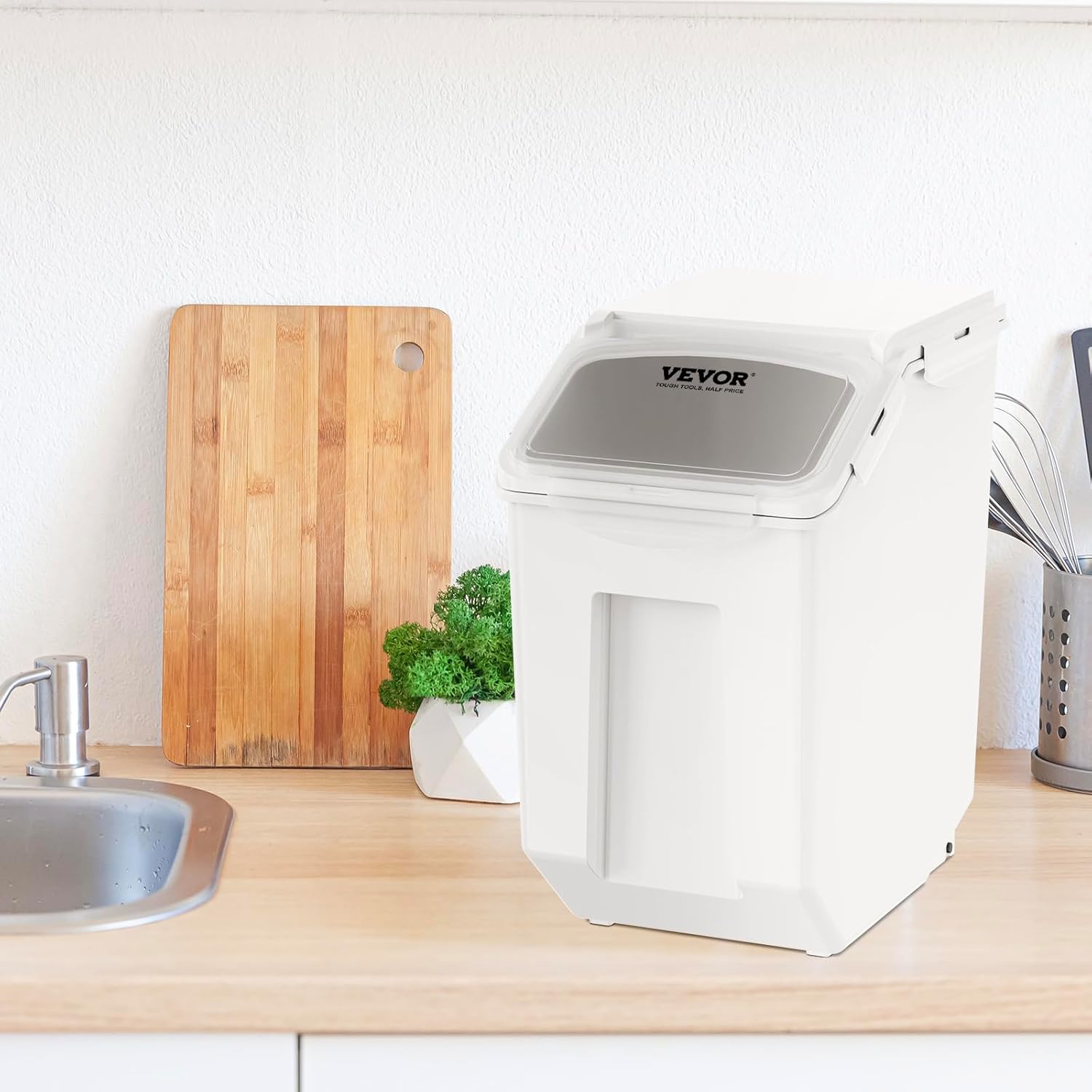 Vevor ingredient bin with detachable casters