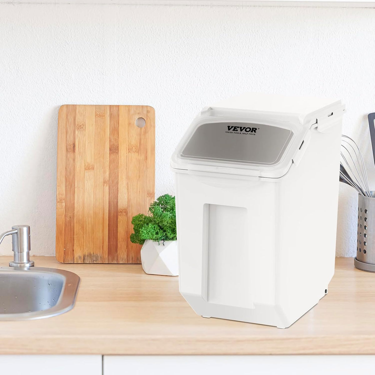 Vevor ingredient bin with detachable casters