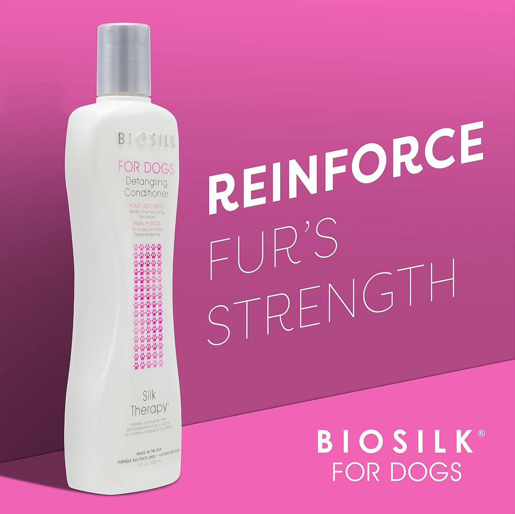 USA imported paraben free dog detangler liquid bottle back label instructions