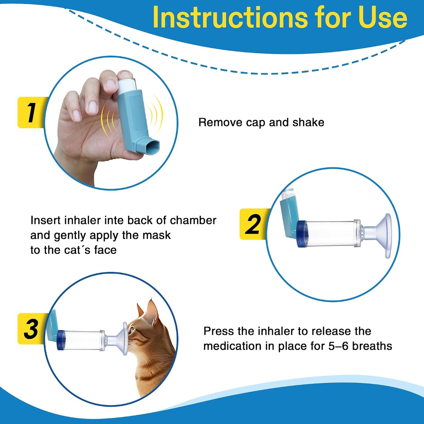 Anglechic pet respiratory device disassembled for easy cleaning demonstration