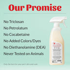 Skout's Honor bottle next to dog bedding for home treatment