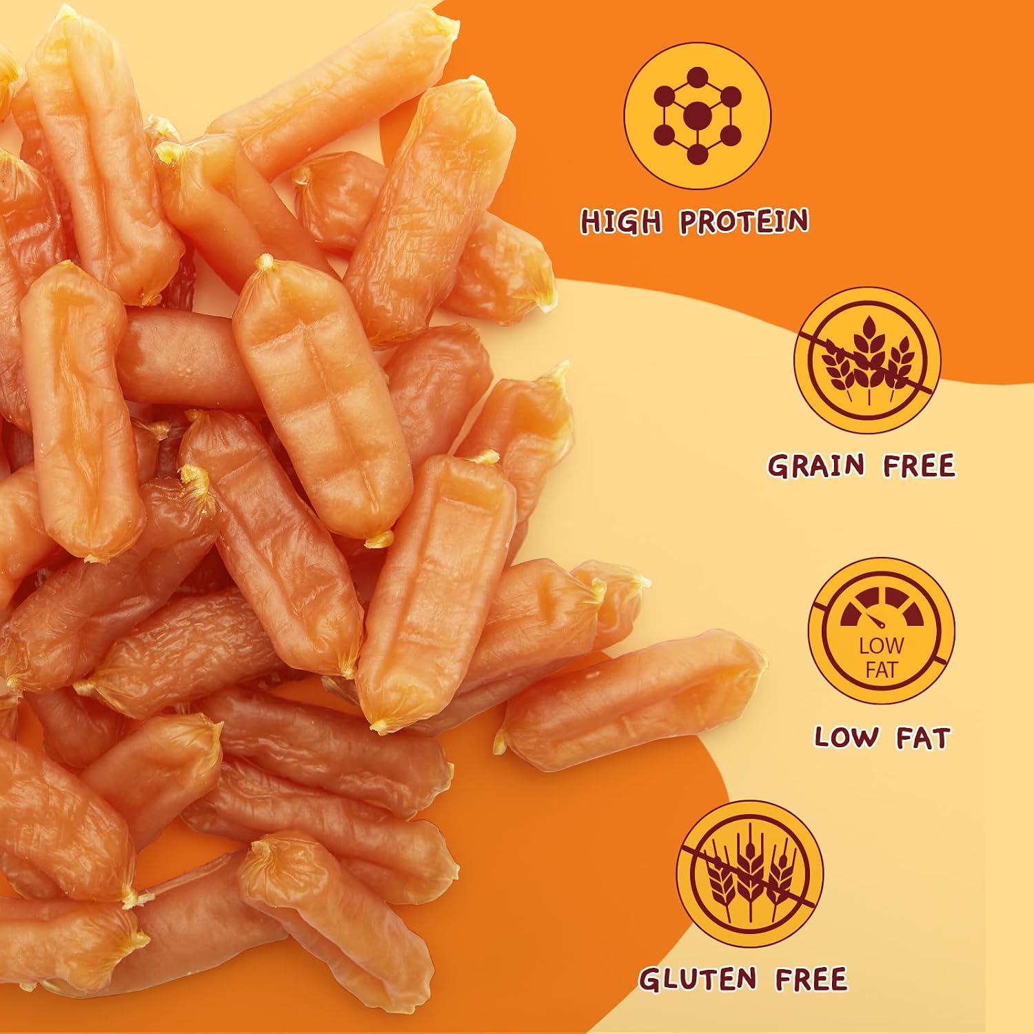 Jungle Calling tender chicken jerky packaging details