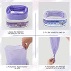 Astrallgn pet waste liner installation guide inside a compatible disposal system