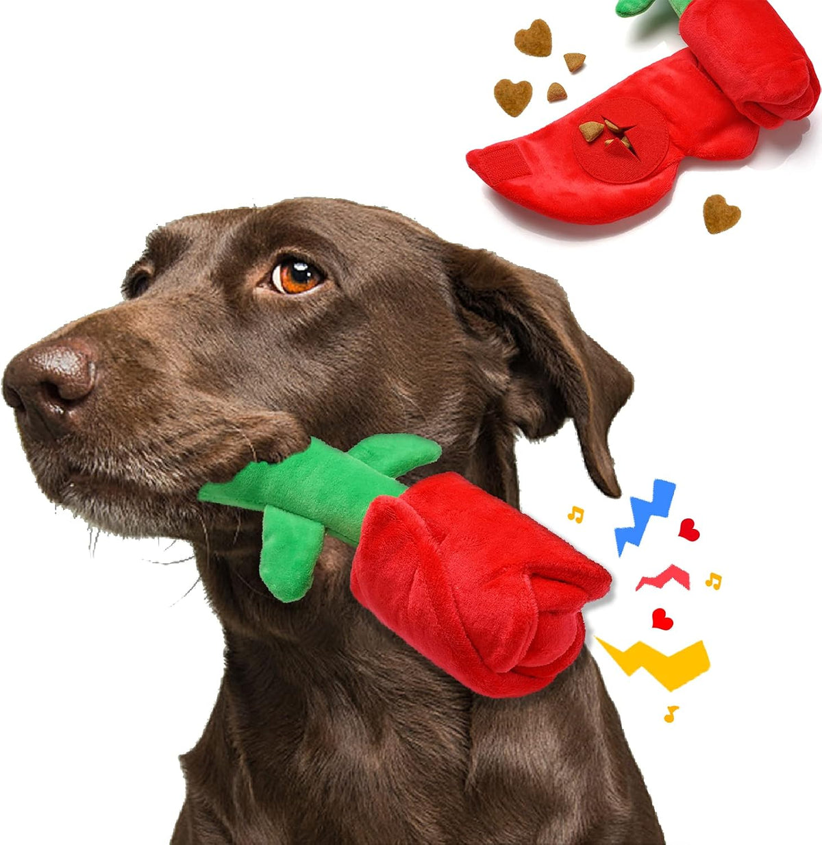 lilfrd Dog Birthday Toy, Birthday Cake Toys for Puppy Gifts, Squeaky Plush Dog Toys - Image 9