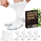 NOLUNT Diabetic Socks for Men 4 pairs pack front view