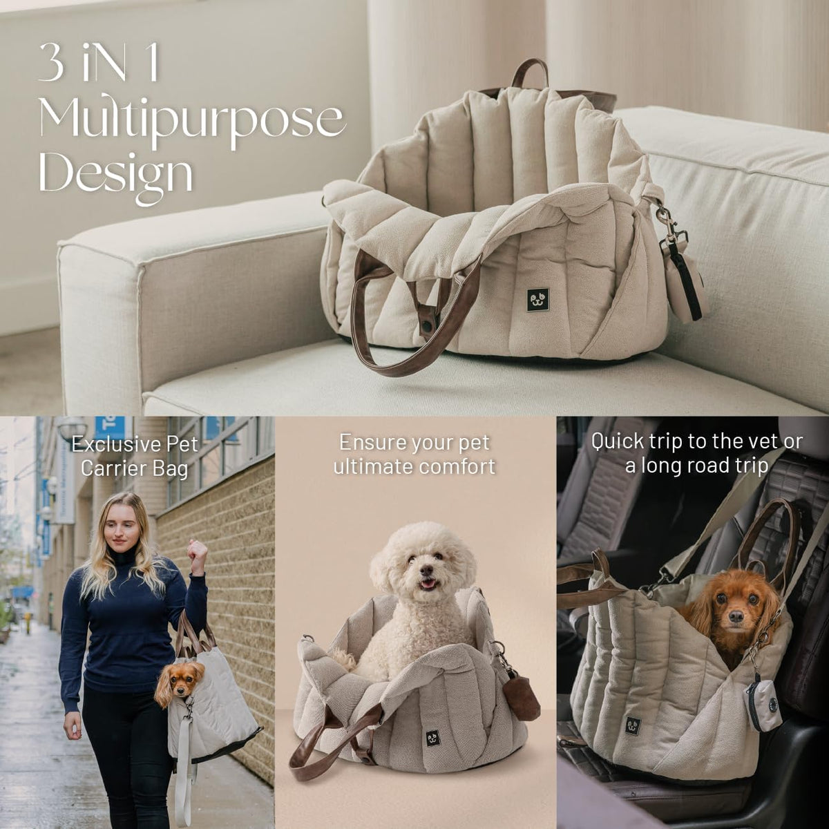 Peppy Buddies multifunctional bag folded as a pet bed