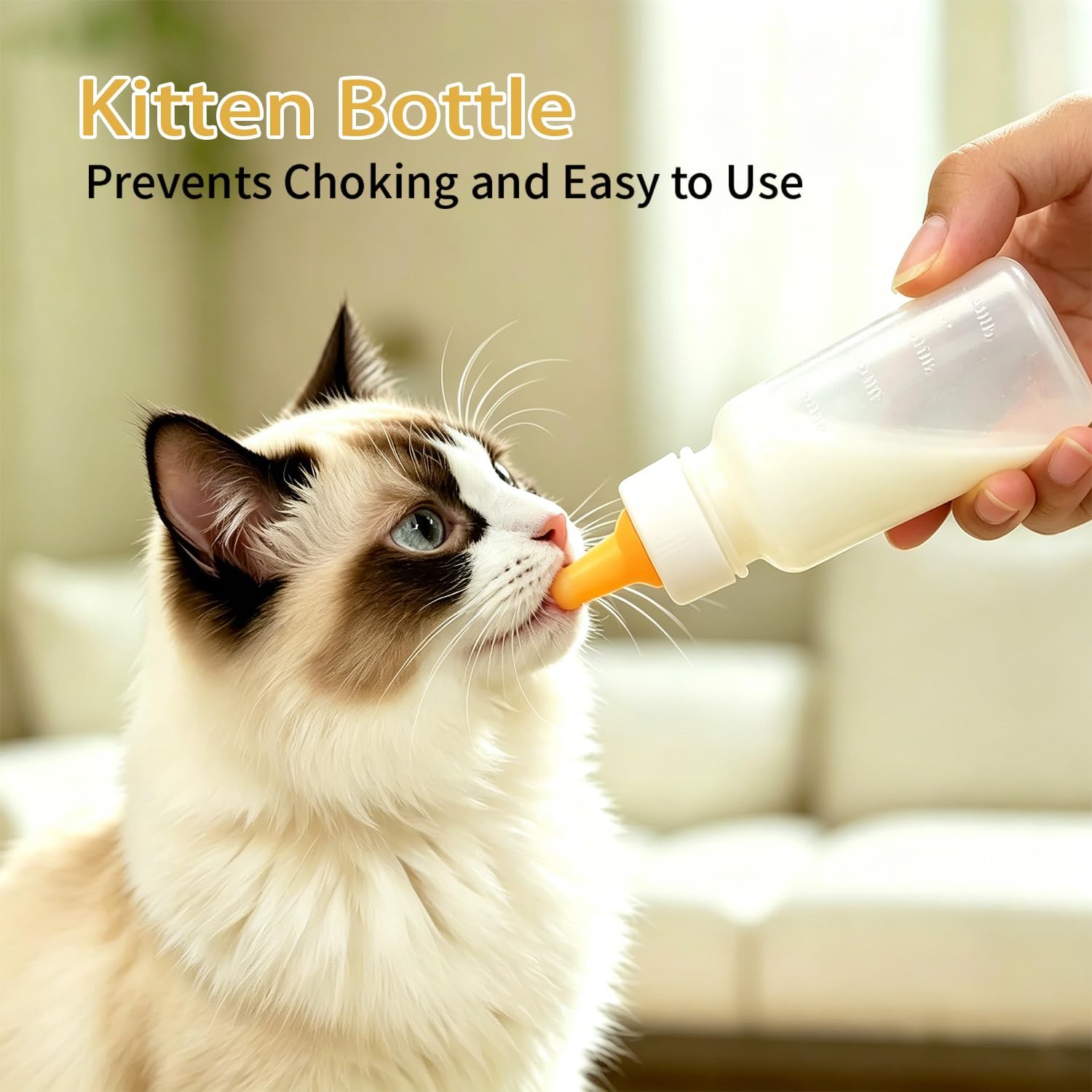 The complete LogFaadCoi newborn pet emergency feeding kit laid out cleanly alongside its transparent travel container.