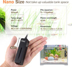 Side profile of slim Hygger aquarium heater