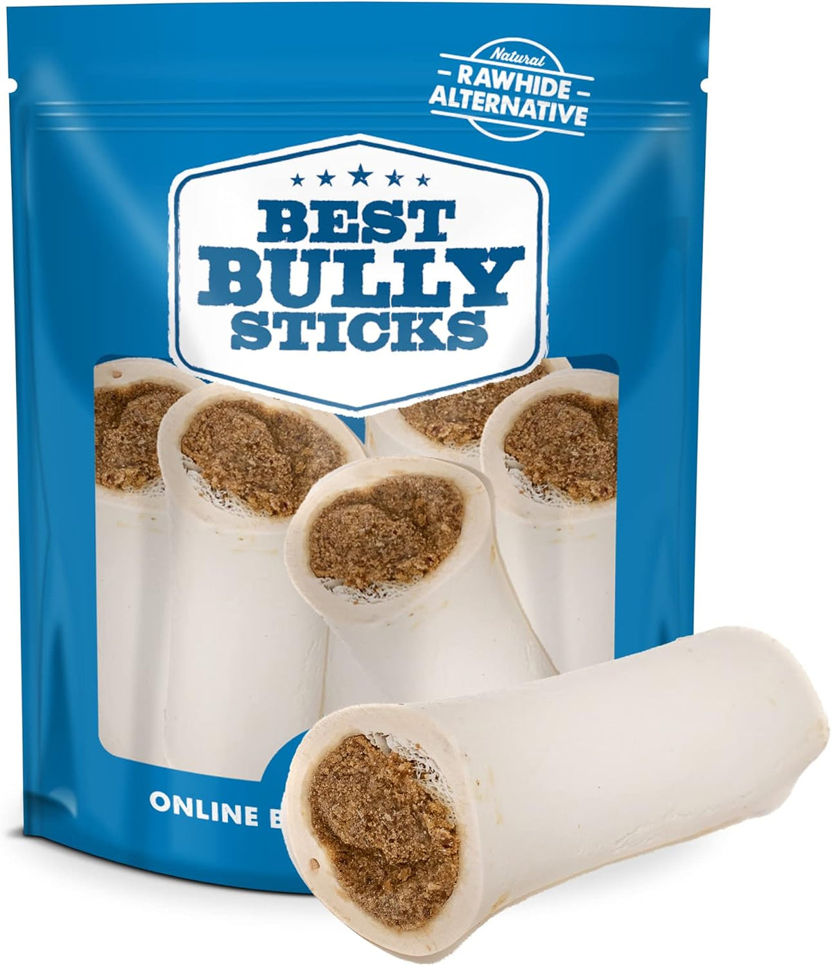 Best Bully Sticks Variety Pack Filled Shin Bones - 5-6 Inch 3 Count (Pack of 1) - Easily Digestible, Long-Lasting, Refillable Snack - Image 9