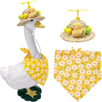 Summer Fall Porch Goose Outfit Sunflower Hat and Tutu Skirt for 23" Goose | Layered Mesh Skirt, Vibrant Sunflower Accents, Seasonal Garden Display, Easy Outfit Changes, Reusable Fall Outdoor Decoration - Image 9