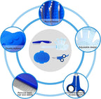 Patelai rabbit shedding brush with adjustable ring handle for small animal massage