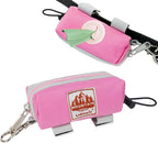 Dog Poop Bag Holder for Leash, Zippered Canvas Poop Bag Dispenser Pouch with Velcro Straps & Metal Carabiner Clip, Holds Keys & Treats for Daily Dog Walking - Image 11