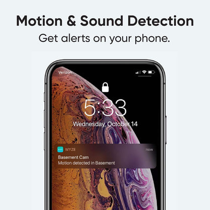Close up of Wyze Cam V3 lens and sensor