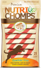 NutriChomps Dog Chews, 6-inch Twists, Easy to Digest, Long Lasting, Rawhide-Free Dog Treats, 15 Count, Real Chicken flavor - Image 12