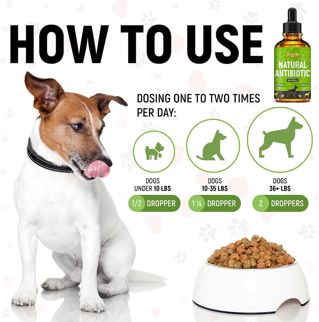 Golden Paw bottle with dropper for canine health