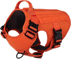 ICEFANG Tactical Dog Harness, Large Size,2X Metal Buckle,Working Dog MOLLE Vest with Handle,No Pulling Front Leash Clip,Hook and Loop Panel (Brown,L (Pack of 1)) - Image 14