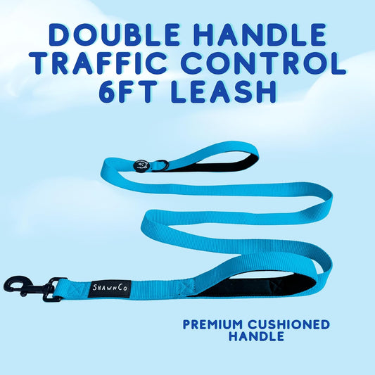 ShawnCo dual handle traffic leash in Icy Lilac color option