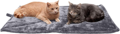 FurHaven ThermaNAP Self Warming Cat Mat, Dog Bed for Crates with Self-Warming Technology for Cozy Rest, Fully Machine Washable, Small, Plush Faux Fur, Gray - Image 14