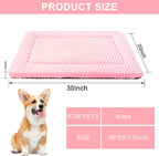 Zutbouc pink dog mat showing 1.5 inch thickness