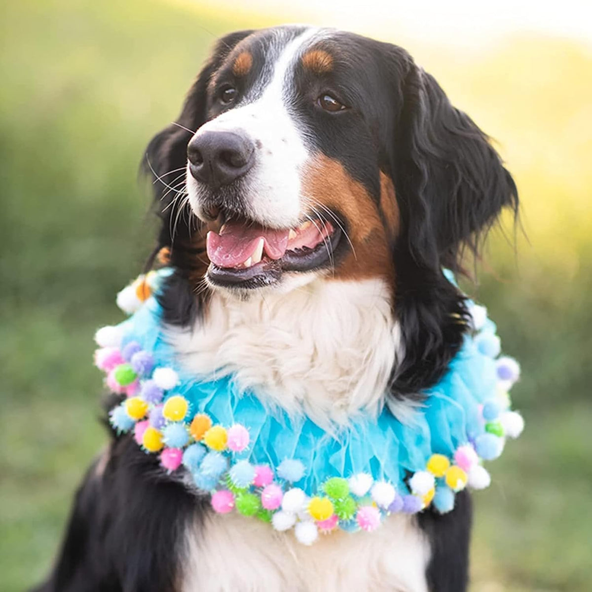 Handcrafted festive holiday neckwear accessory for medium and large dogs