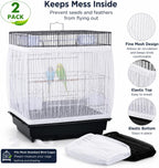 RAINFLOW 2 Pack Bird Cage Seed Catcher - Adjustable Bird Cage Skirt - Image 7