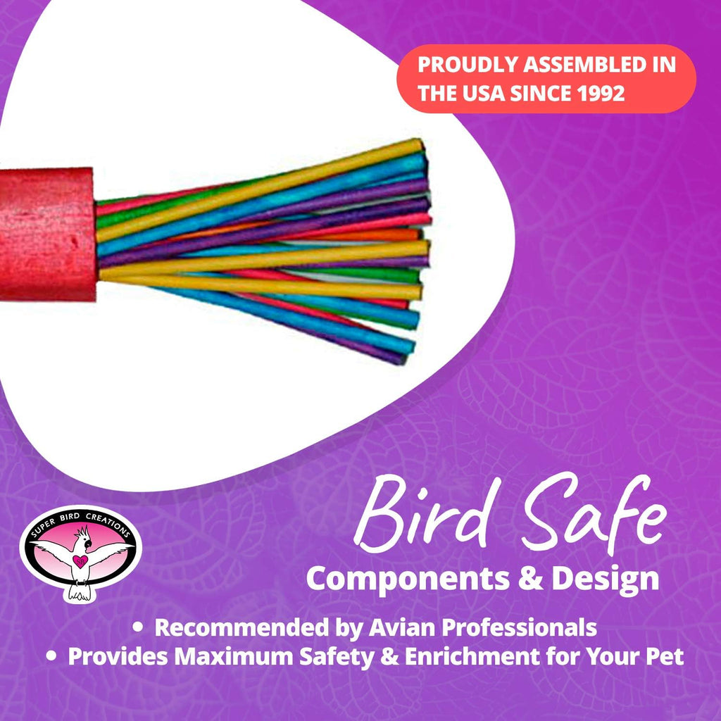 Safe non-toxic paper enrichment toy for pet birds