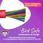 Safe non-toxic paper enrichment toy for pet birds