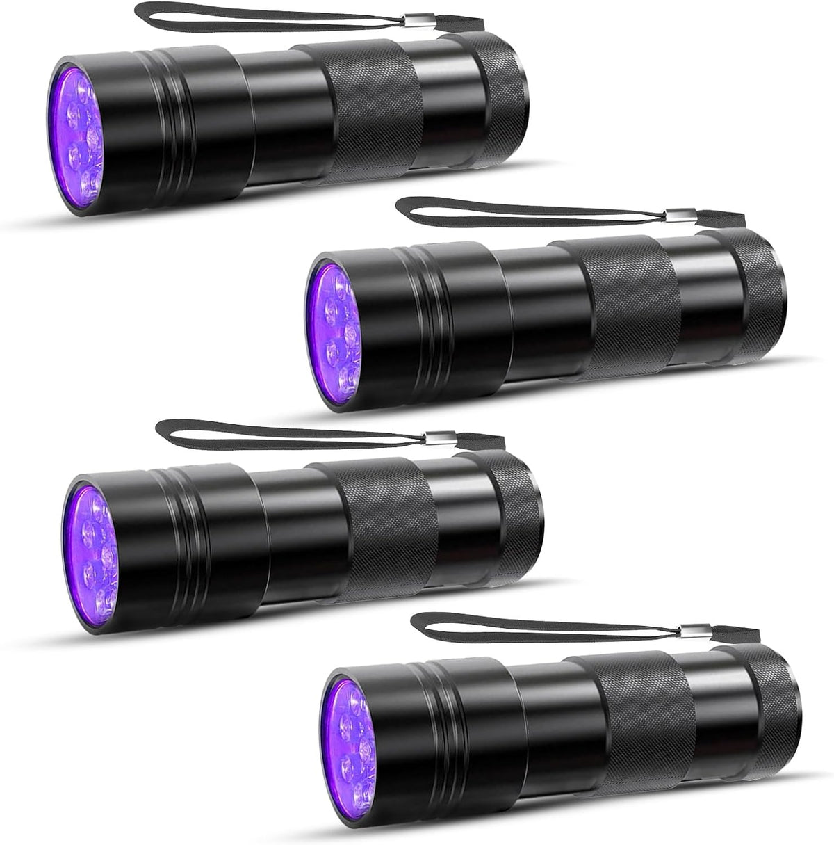 COSOOS 2 Pack UV Flashlight, 12 LED Handheld Blacklight Flashlight 395nm Mini Light Torch Detector for Dog Pet Urine Stains, Bed Bugs and Scorpions. (Batteries not Included) - Image 11