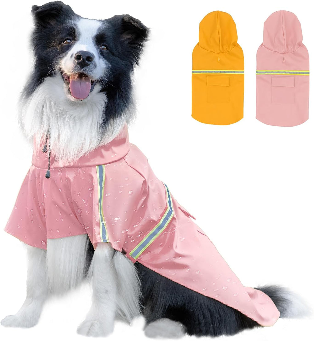 Dog Raincoat,Dog Rain Jacket Poncho with Hood and Leash Hole(Dinosaur,S) | Windproof,waterproof,leash loop,adjustable,dinosaur design - Image 9
