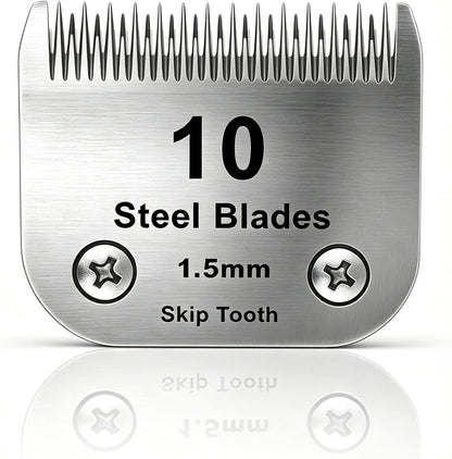 7 Skip Tooth Detachable Pet Dog Grooming Steel Blades,Compatible with Andis,Oster A5,Wahl KM10 Series Clippers,Cut Length 1/8-Inch (3.2mm) 1 Pack - Image 10