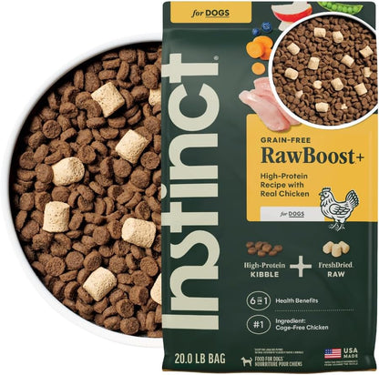 Instinct RawBoost, Natural Dry Dog Food with Freeze-Dried Pieces, High Protein, Grain-Free Recipe - Real Beef, 20 lb. Bag - Image 13