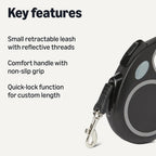 Ergonomic non-slip handle of Amazon Basics dog leash