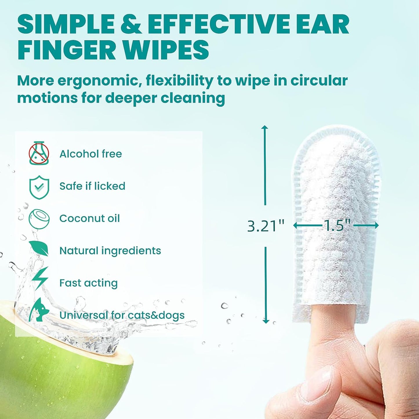 Meduwedu ear cleaning pads texture and thickness detail