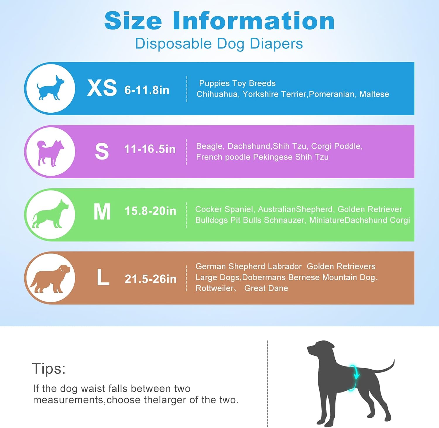 Ypfyed doggie diapers adjustable fur safe fasteners close up
