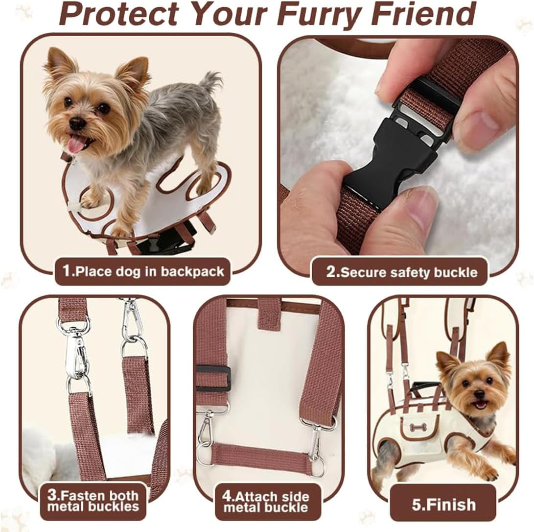 Breathable dog lift harness for hiking and outdoor travel