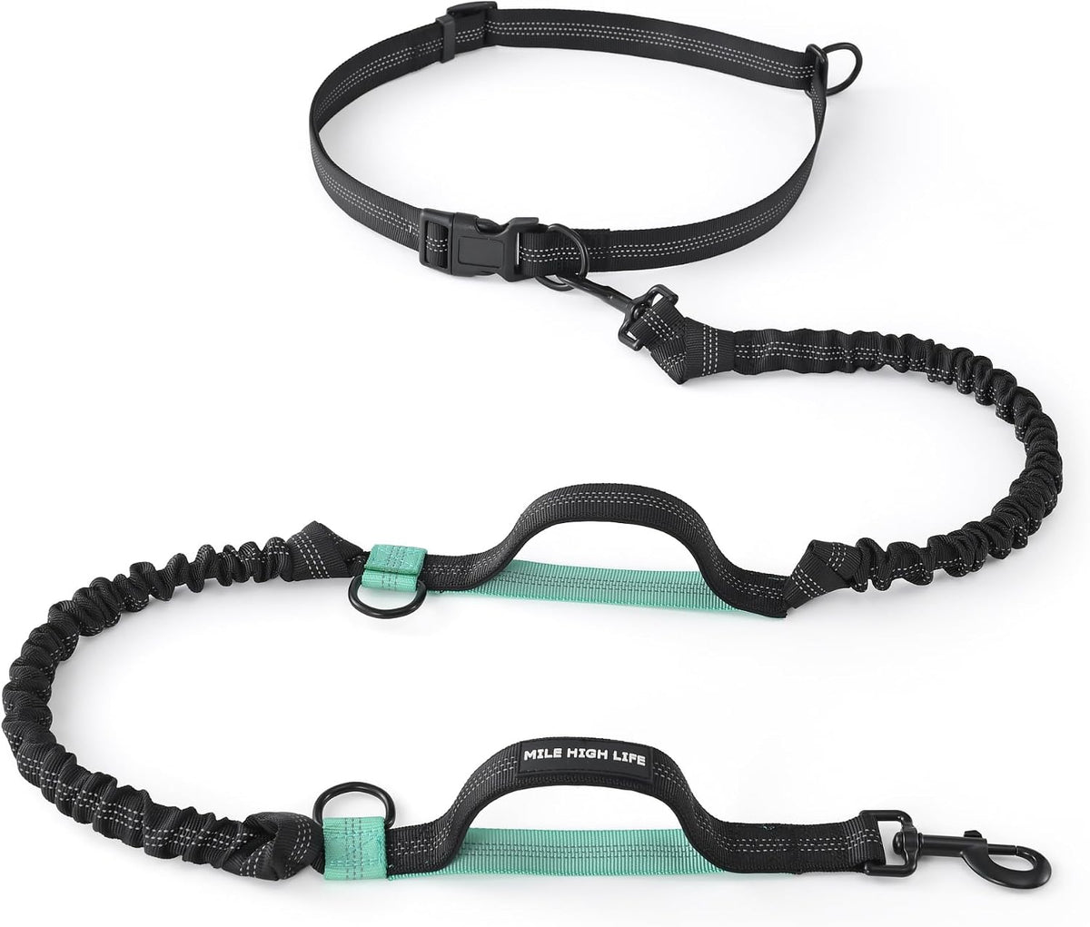 Mile High Life multi functional double dog leash premium packaging overview