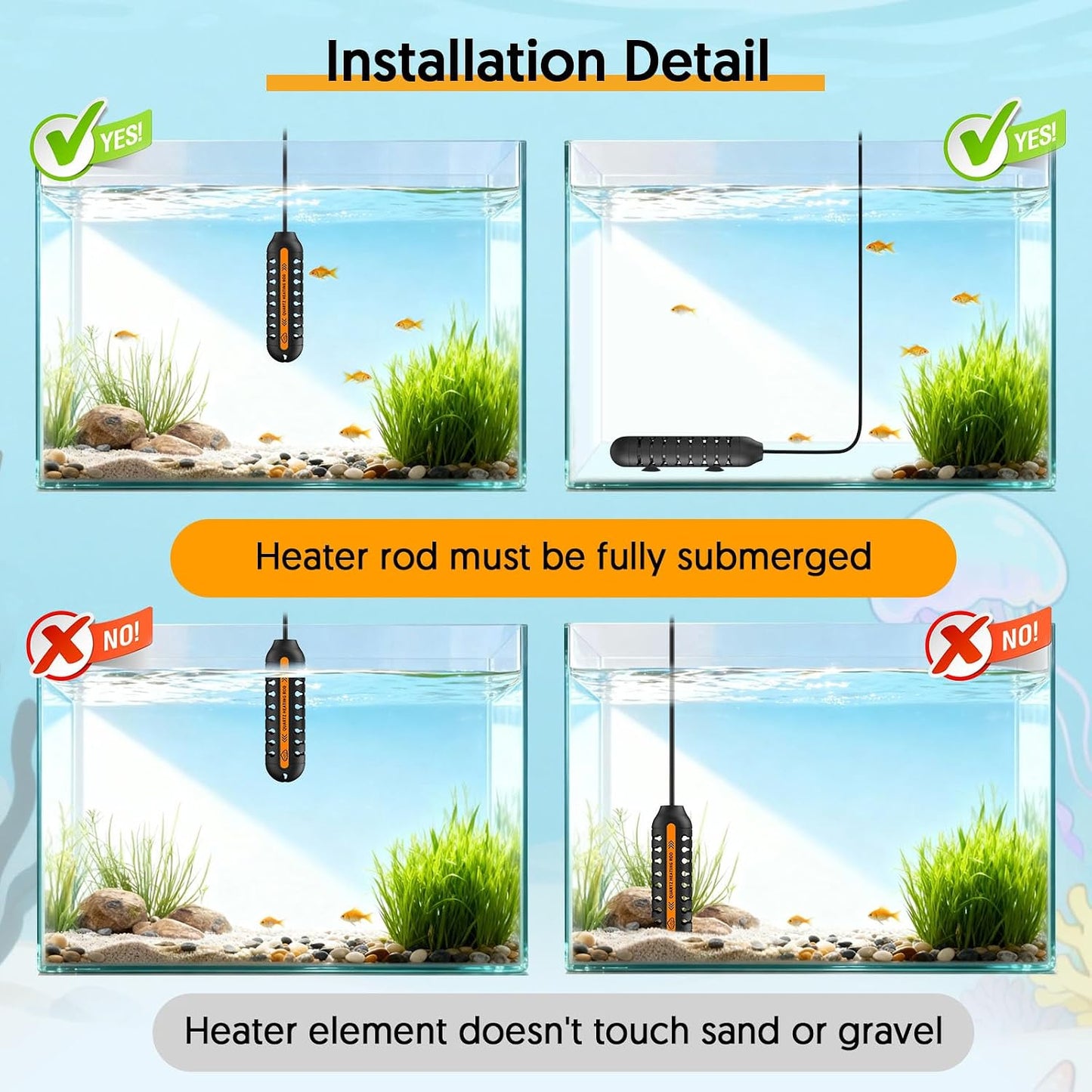 QZQ heater with protective plastic cover and suction cups