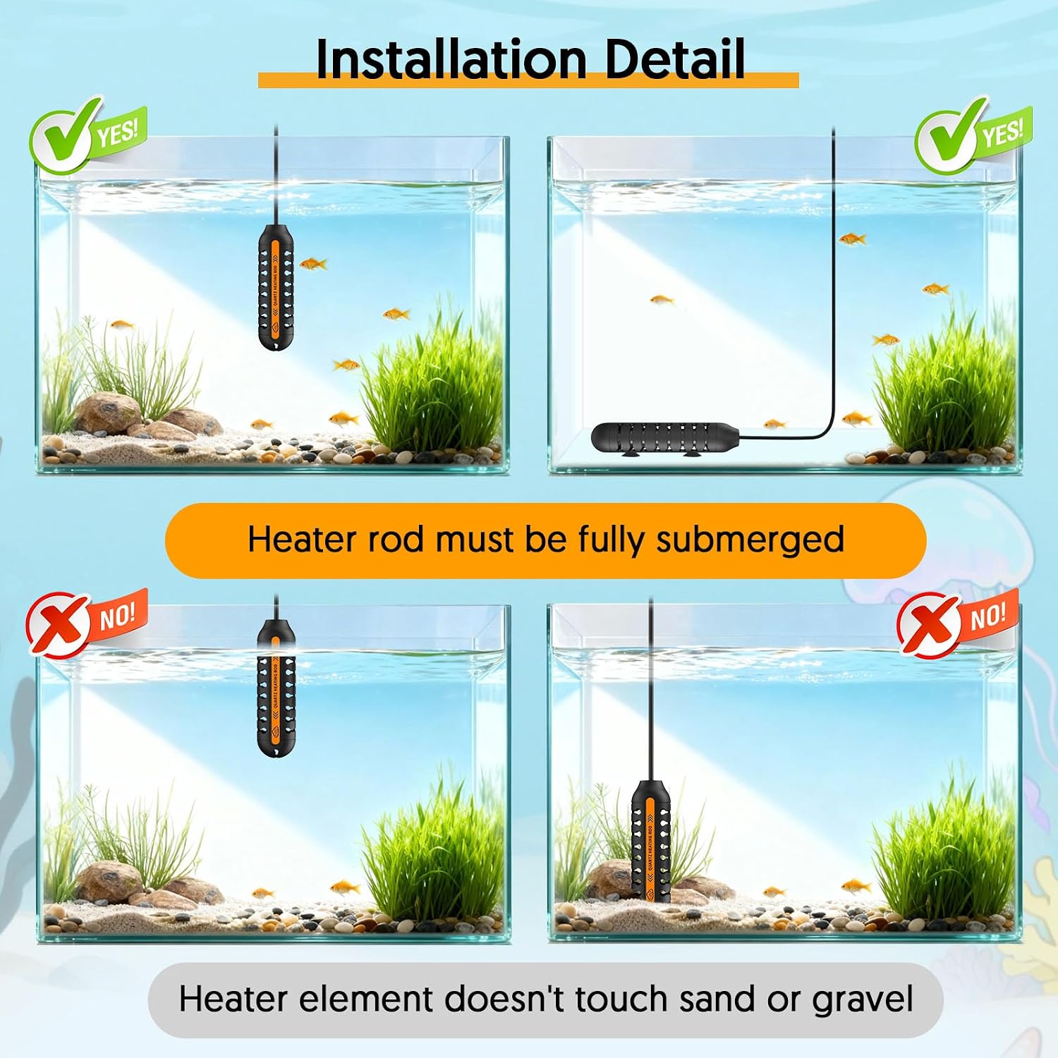 QZQ heater with protective plastic cover and suction cups