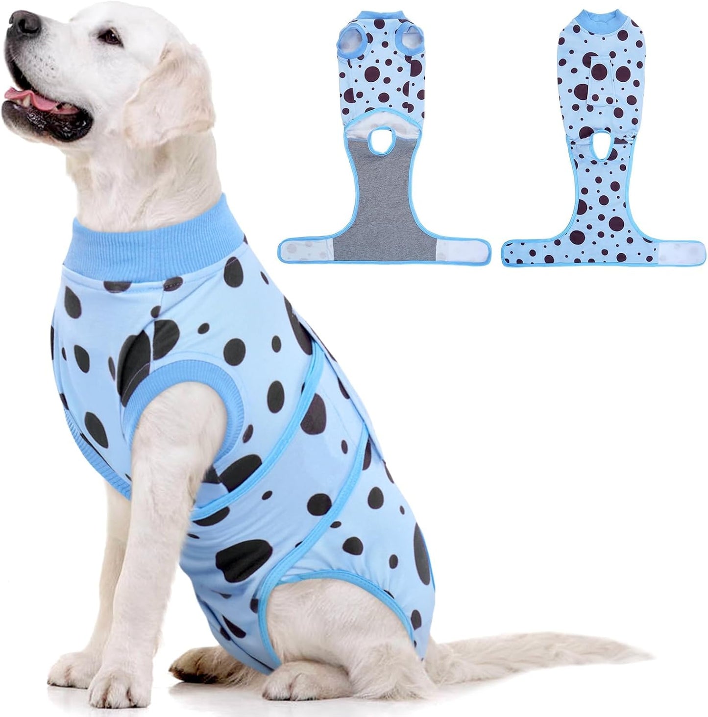 Kuoser Dog Surgery Recovery Suit, Soft Breathable Dog Recovery Suit for Female Spay Male Nueuter, Anti Licking Puppy Onesie Pet Surgical Suit for Dogs Abdominal Wounds Skin Disease, Dinosaur XL - Image 10