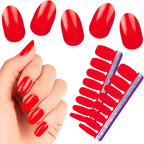 Color Street Carmine Shine nail strips front packaging view