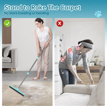 Components of the 3 pack Soccso pet hair removal set