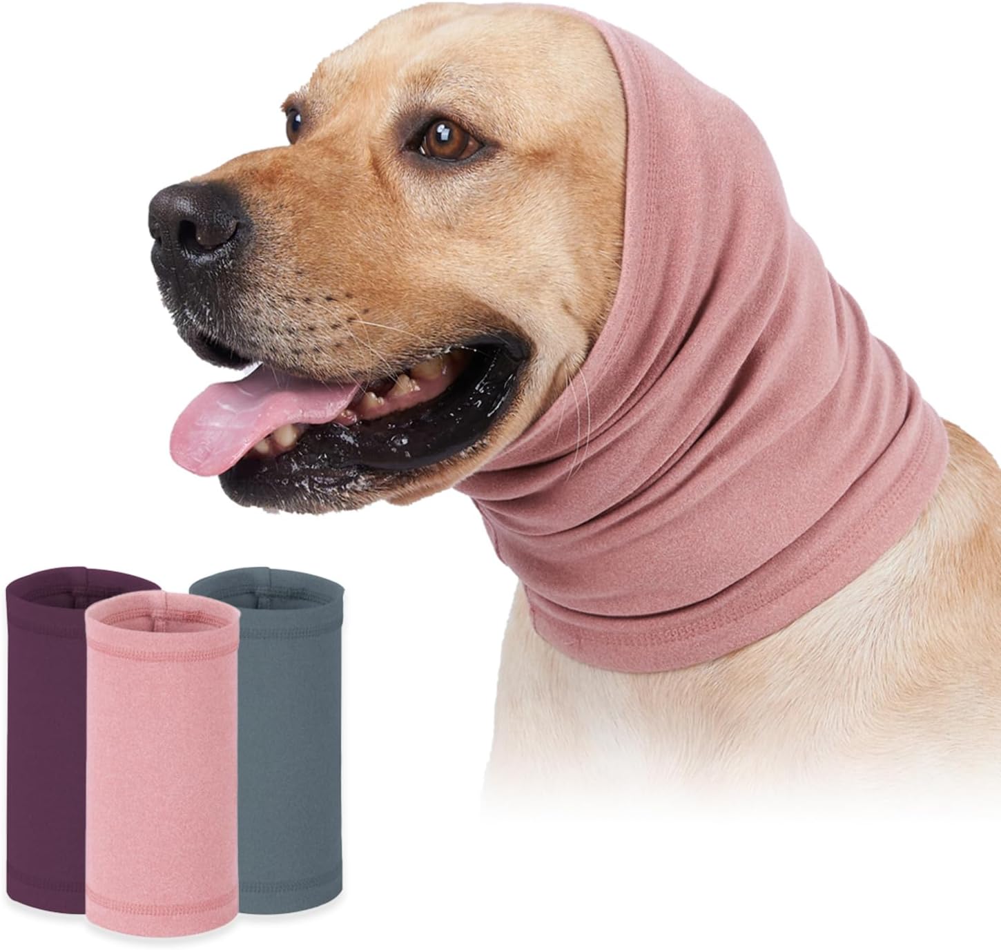 Dog Ear Covers,Dog Ear Muffs Noise Protection,No Flap Ear Wrap for Dogs Hematoma Recovery,Adjustable Calming Hoodie Shower Cap for Grooming,Bathing,Swimming & Anxiety Relief(Blue,L) - Image 15